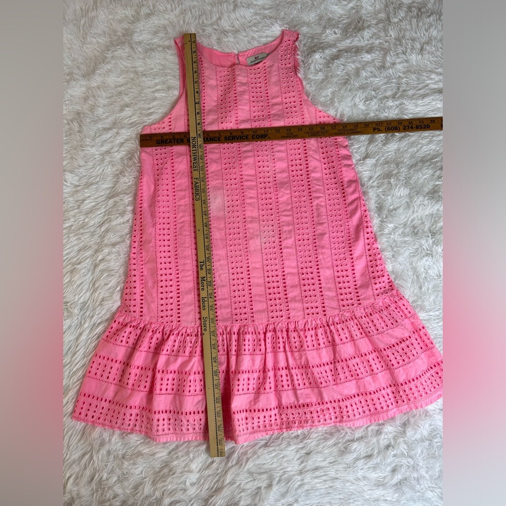 VINEYARD VINES Pink Sleeveless Eyelet 100% Cotton Dress Size 6 b19 - Picture 8 of 9
